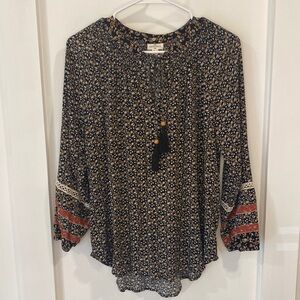 MASON & BELLE Caseey tassel boho blouse